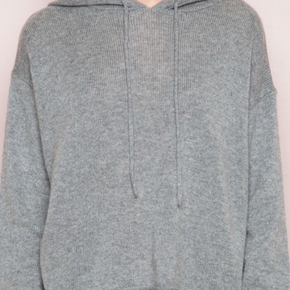Brandy Melville grey knit hoodie